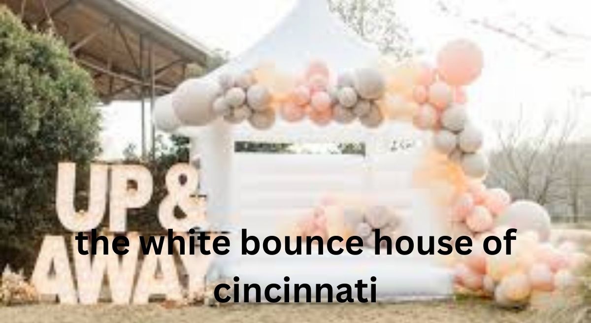 white bounce house